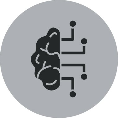 yapay zeka vektör simgesi