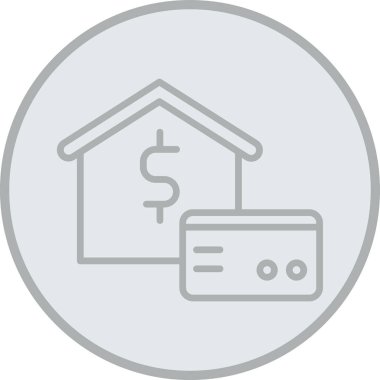 Ev simgesinin vektör illüstrasyonu