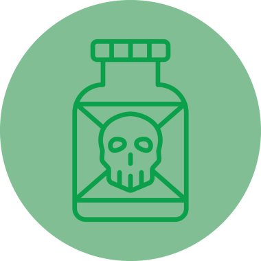zehirli şişe simgesi modaya uygun izole edilmiş arkaplan