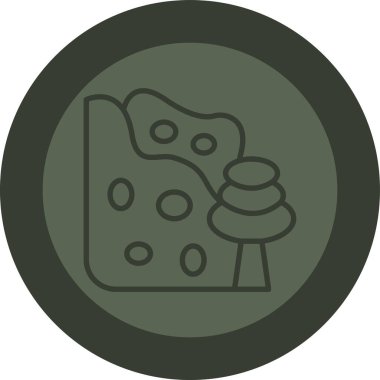 Peynir vektörü simgesi modern basit vektör illüstrasyonu