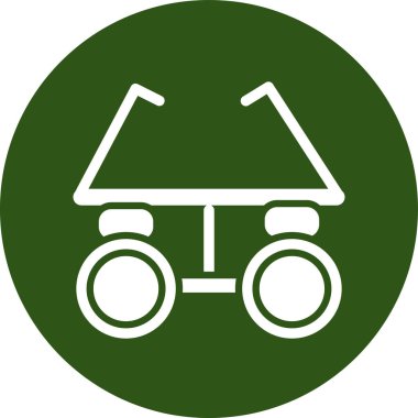 Yeşil bir simgenin vektör illüstrasyonu