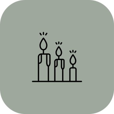 Mumlar web simgesi, vektör çizim