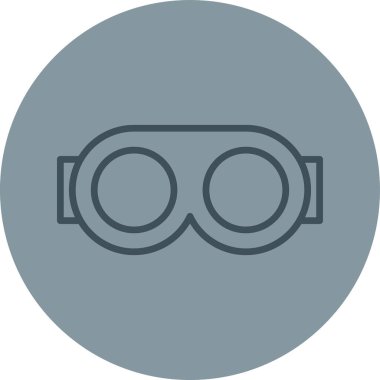 Gözlük. Web simgesi basit illüstrasyon