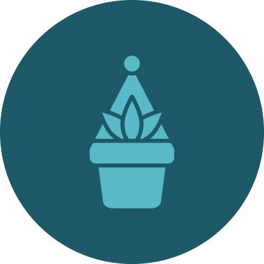 Eşsiz bitki vektörü kabartma simgesi