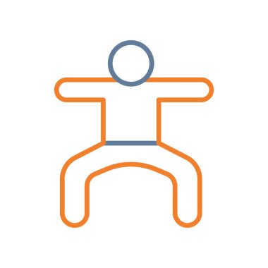 yalıtılmış adam silueti biçim ikon vektör tasarımı