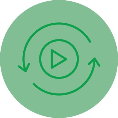 Hareket web simgesi, vektör illüstrasyonu