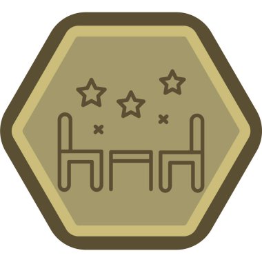 Yıldız simgesinin vektör illüstrasyonu