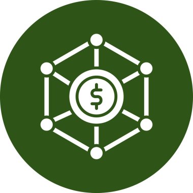 Benzersiz döviz değişim vektör çizgisi simgesi