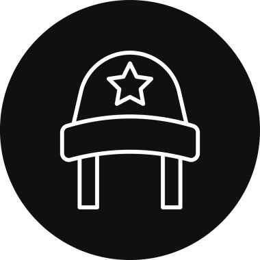 Moda stili izole edilmiş arkaplan yıldız şapkası simgesi