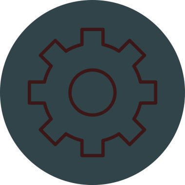 Sikke düz yuvarlak vektör simgesi