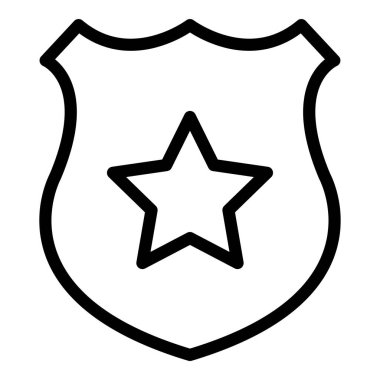 Kalkan. Web simgesi basit illüstrasyon