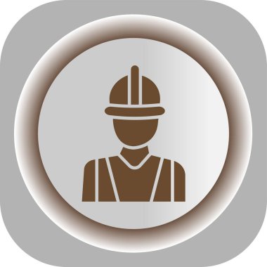 vektör inşaat mühendisi simgesi