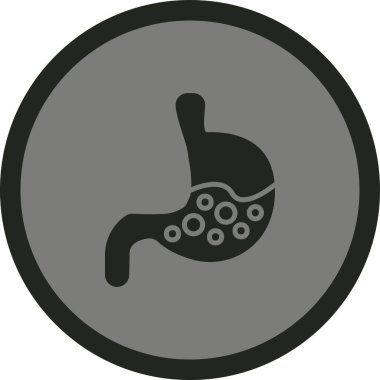 Bakteri Vektörü Kabartma Simgesi Tasarımı