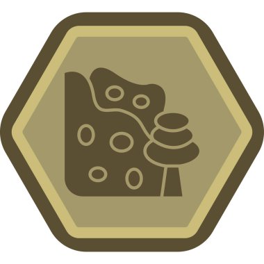 Tek bir simgenin vektör illüstrasyonu