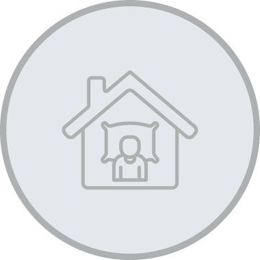 ev ikonu. vektör illüstrasyonu