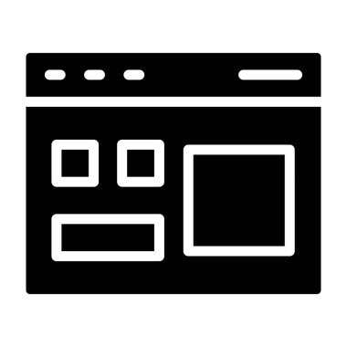 Web tarayıcı vektör simgesi