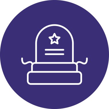 Mezar simgesinin vektör illüstrasyonu