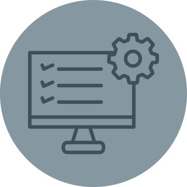 Projeniz için vektör ayarı simgesi