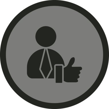 İş ve finans simgesinin vektör illüstrasyonu