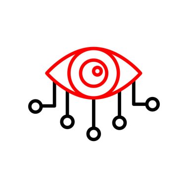 Göz simgesi. vektör illüstrasyonu.