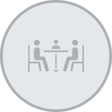 toplantı simgesi soyut arkaplan grubunda izole edildi