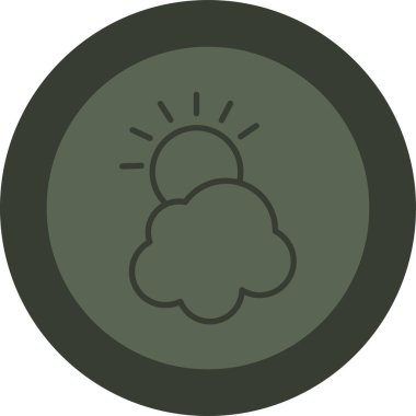 Bulut simgesi vektör illüstrasyonu