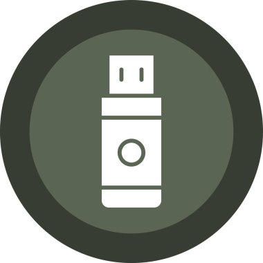 Vektör usb flash disk simgesi