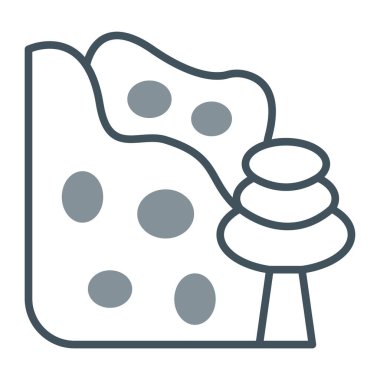 Pizza yemek vektör simgesi