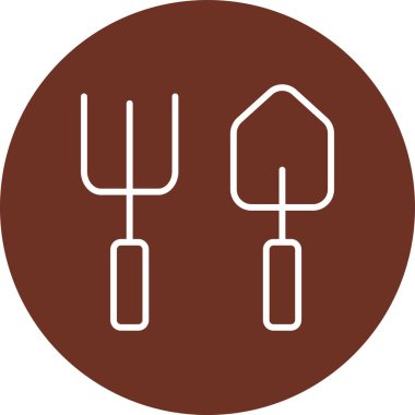 Restoran gıda ikonunun vektör illüstrasyonu