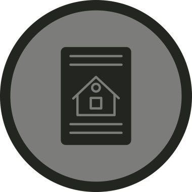 ev vektörü simgesi modern basit illüstrasyon