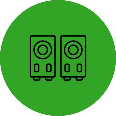 Benzersiz Radyo Vektörü Kabartma Simgesi