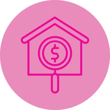 Ev. Web simgesi basit illüstrasyon