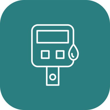 Modern b 'nin vektör illüstrasyonunda gaz ikonu yok