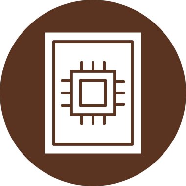 Benzersiz elektronik aygıt vektör simgesi