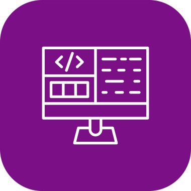 Bilgisayar simgesi. vektör illüstrasyonu