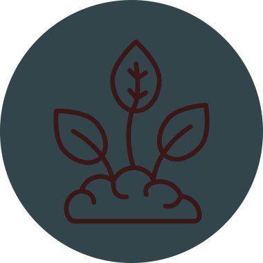 bitki simgesi vektör illüstrasyonu