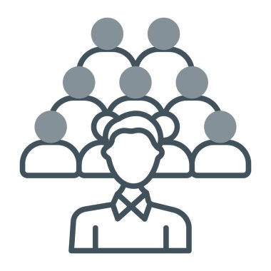 Lider. Web simgesi basit illüstrasyon