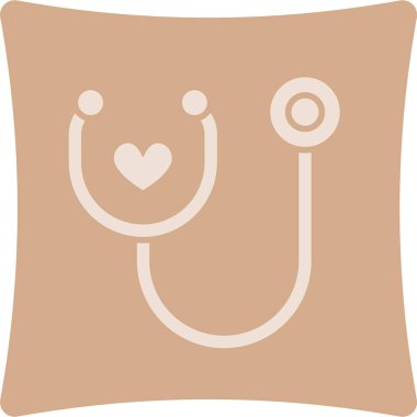 Tıbbi bakım simgesi. Vektör çizim