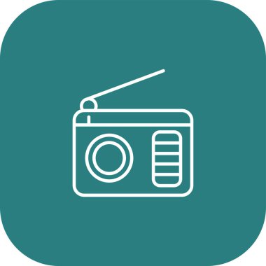 Radyo simgesinin vektör illüstrasyonu