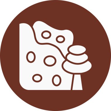 Çikolata. Web simgesi basit illüstrasyon