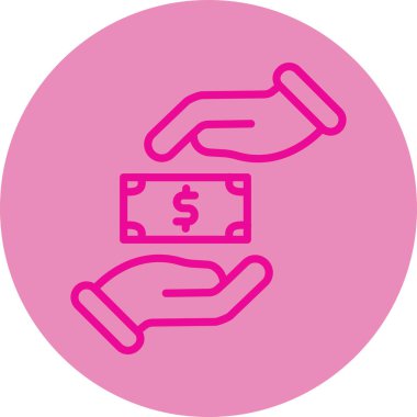 Doları vektör simge işareti simge vektör çizim kişisel ve ticari kullanım için..