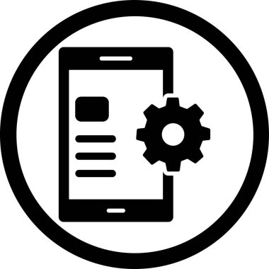 mobil simge vektör illüstrasyonu