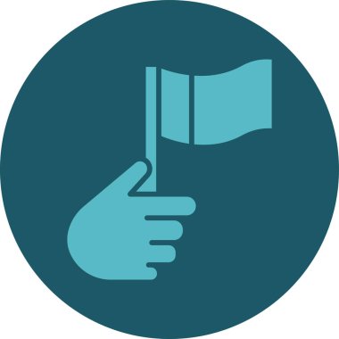 bayrak ikonu vektör illüstrasyonu