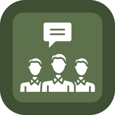 Bir sohbet simgesinin vektör illüstrasyonu