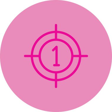 hedef simge vektör illüstrasyonu