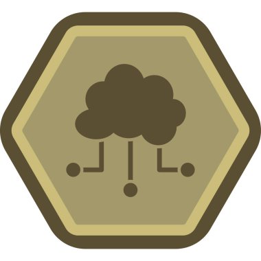 Bir ağaç simgesinin vektör illüstrasyonu