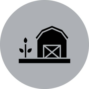 İllüstrasyon Çiftlik Evi Simgesi