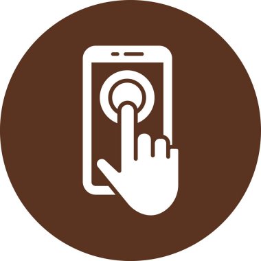 Akıllı telefon simgesinin vektör illüstrasyonu