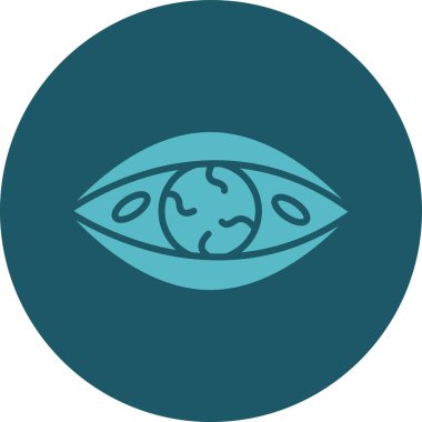 Göz simgesinin vektör illüstrasyonu