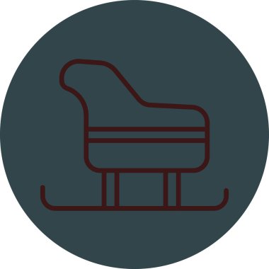 Koltuk simgesi. vektör illüstrasyonu